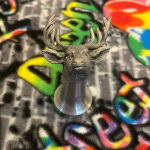 Jäegermeister Pewter Deer Shot Glass Set of 3